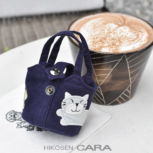 HIKOSEN CARA卡拉猫MINI菜篮子耳机包猫咪手提包女斜挎小包包挂件
