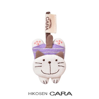 HIKOSEN CARA卡拉猫可爱挂饰女棉质包包小猫挂件