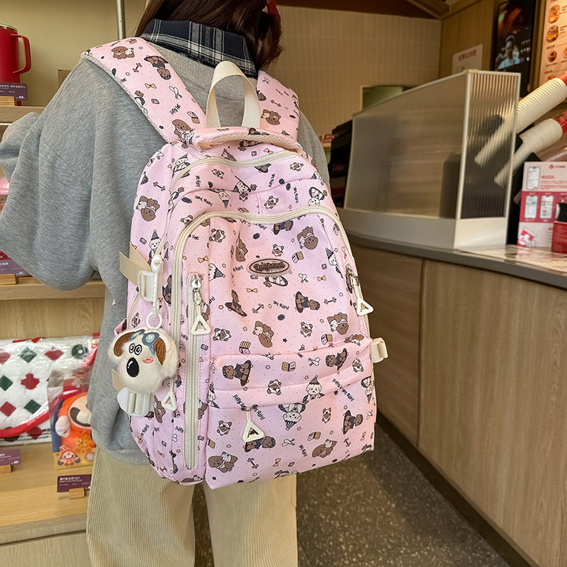 可爱学院百搭小清新双肩包女新款中学大学生书包韩版休闲旅行背包