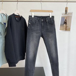 加绒加厚休闲牛仔长裤 防风保暖 工厂秋冬男士 外贸男装 意奢同料