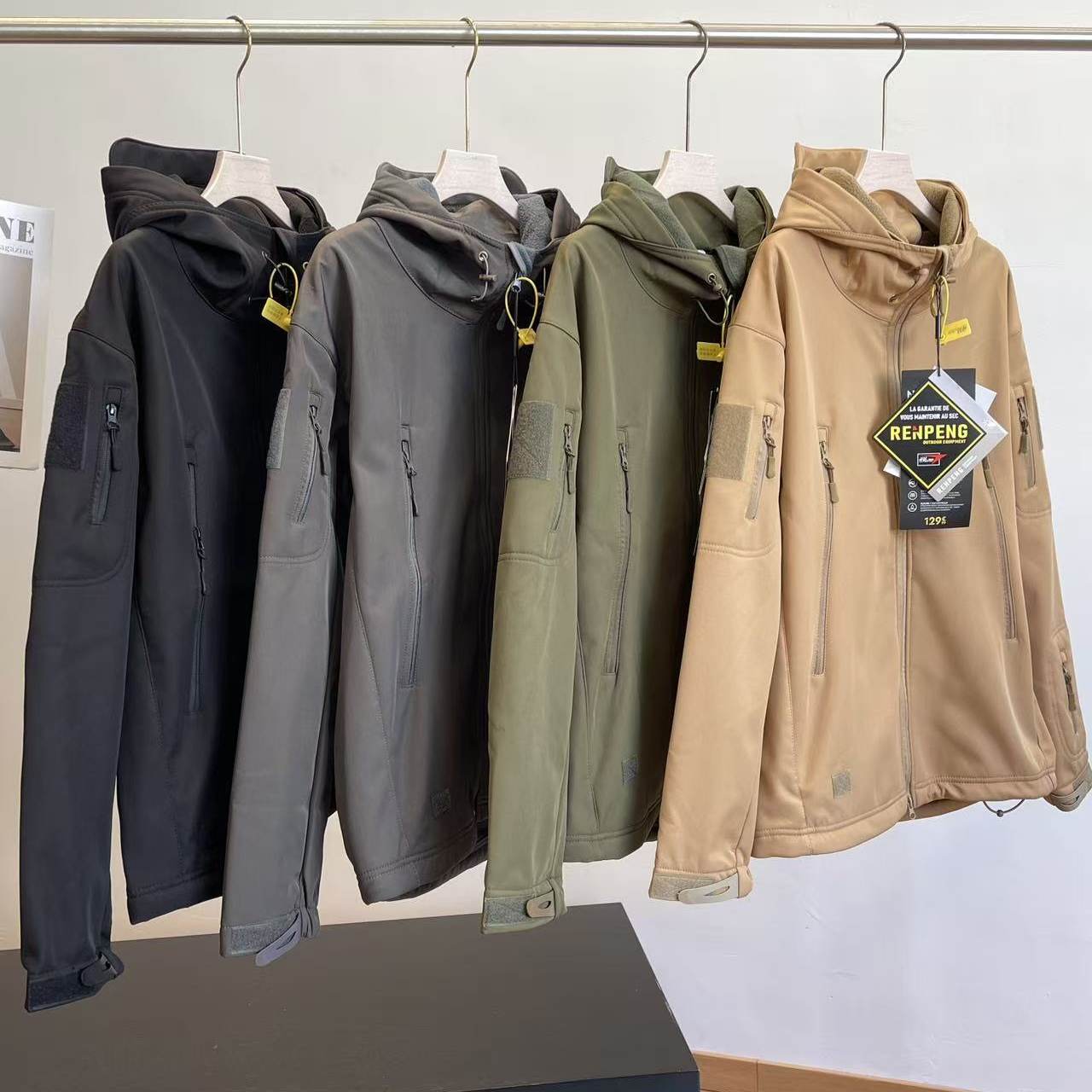 软的不像话！专业三防级外贸男装工厂户外夹克秋季男士冲锋衣外套