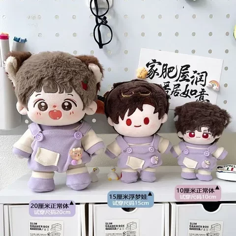 现货t恤/可爱15/20cm10背带裤衣服套装棉花新款鞋子/娃娃娃衣平价