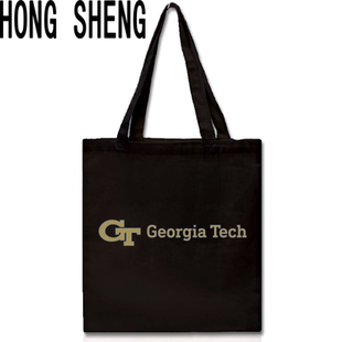 佐治亚理工学院帆布袋留学纪念手提字母帆布包环保购物袋单肩