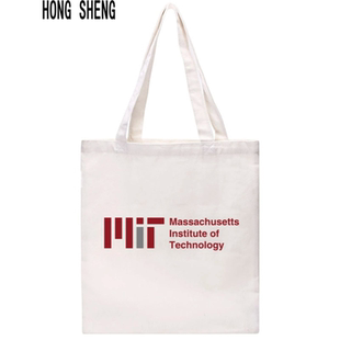 MIT麻省理工学院帆布袋 留学纪念环保单肩手提购物袋毕业聚会方包