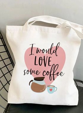 犇欧美潮流 Letter Shopper Gilmore 女式手提包原宿手提购物帆布