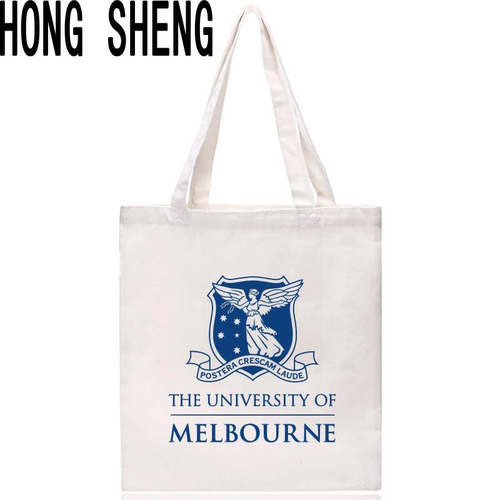 墨尔本大学帆布包留学纪念品MelbourneU单肩手提环保袋有