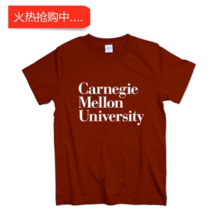 卡内基梅隆大学校服CarnegieMellonUniversity短袖T恤纯棉班服