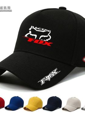 倴Fox越野摩托山地自行车骑行爱好者户外棒球帽男女同款休闲遮阳