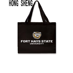 海斯堡州立大学FHSU帆布包新款上班通勤单肩包学生拎书手提袋