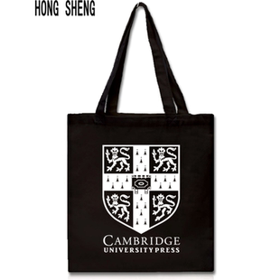 剑桥大学帆布袋Cambridge留学纪念帆布包 单肩手提购物袋