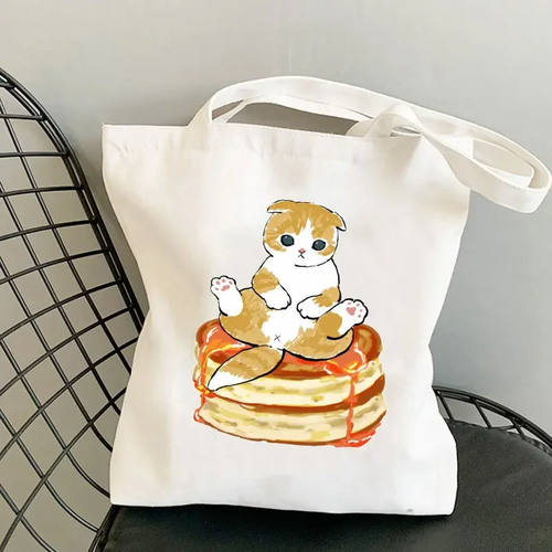犇Cat Handbag Women's Shoulder Bag Outdoor Casual Canvas Bag