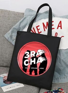 犇韩式潮流3Racha手提包流浪儿童韩式Kpop Merch帆布手提包购物袋