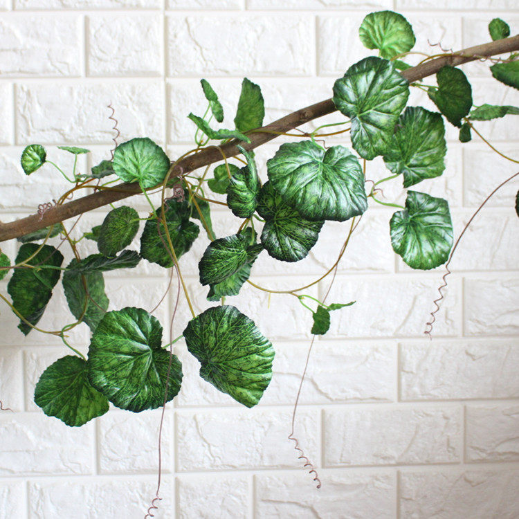 仿真藤条假花藤蔓空调管道装饰绿叶叶子树藤植物枫叶葡萄塑料花藤