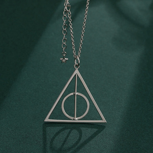 925纯银男女周边挂件吊坠 死亡圣器项链 哈利波特联名同款 毛衣链