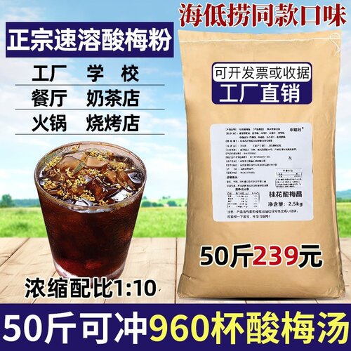 正宗酸梅粉酸梅汤材料高浓缩配比