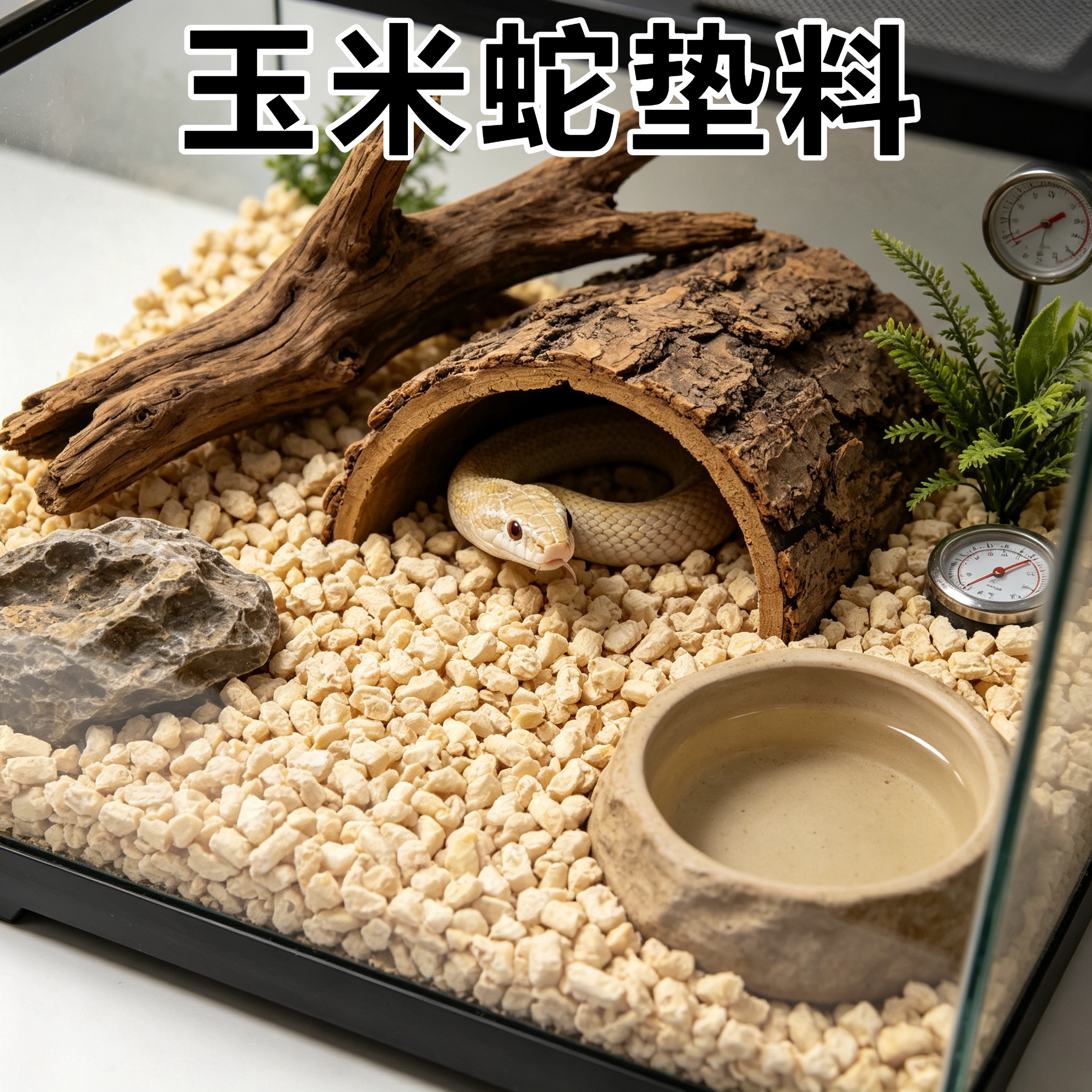 玉米蛇专用垫料玉米芯爬宠垫料可食用不易臭四季通用造景装饰无尘