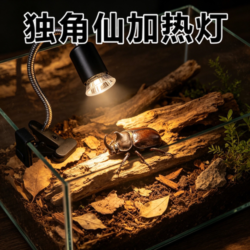 独角仙专用晒背灯爬宠太阳灯蜥蜴uva补钙保温加热uvb灯泡照明光谱