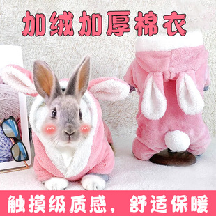 宠物垂耳侏儒小兔子穿的专用小衣服宠物过冬用品大全冬季保暖加厚