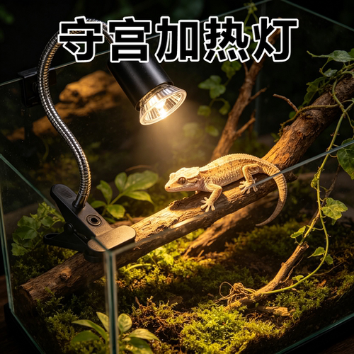 守宫专用晒背灯爬宠太阳灯蜥蜴uva补钙保温加热uvb灯泡照明光谱