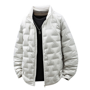 秋冬新款羽绒服立领宽松轻薄超轻短款款式90%白鸭绒学生羽绒服
