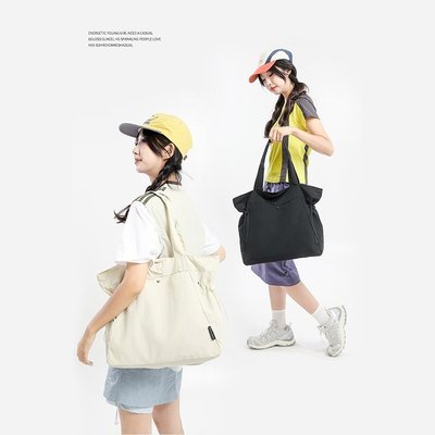 大容量包包女士2025新款简约百搭单肩包大学生上课日常通勤托特包