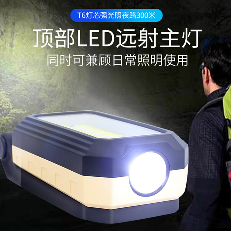 강력한 자기 작업 조명이 있는 자동차 수리 조명 야외 방수 USB 충전 초고휘도 휴대용 홈 비상 손전등