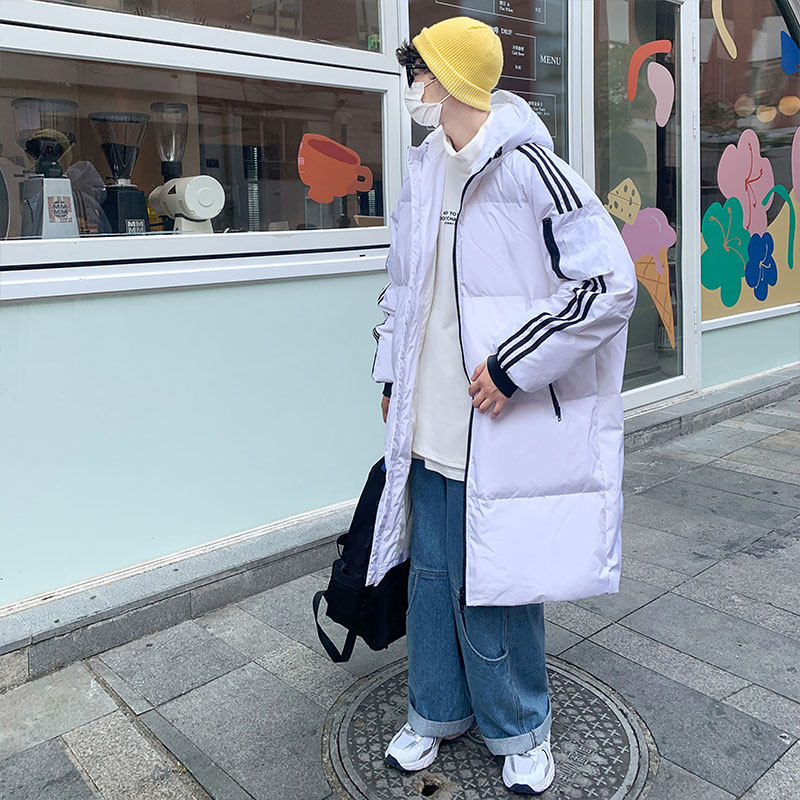 深度库存主推情侣休闲连帽中长款百搭羽绒服外套男YR2162P150,男装羽绒服,电商B226-2（原B217-2）