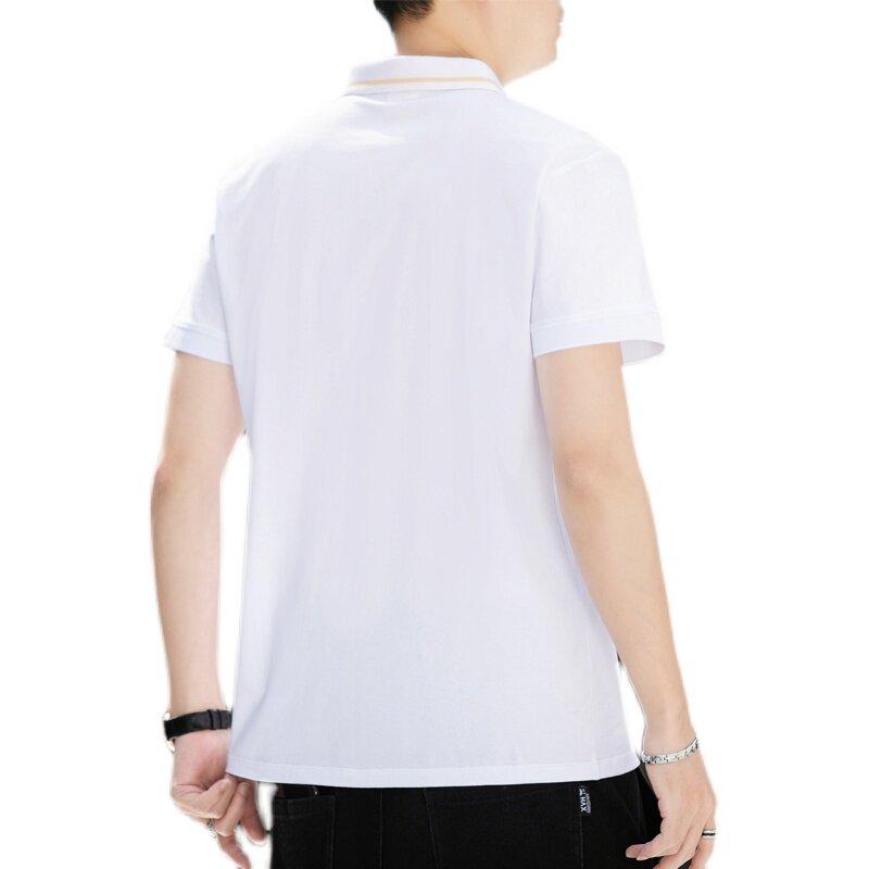 夏季新品翻领短袖T恤商务休闲简约舒适百搭polo上衣男215P33,男装T恤,电商B226-2（原B217-2）