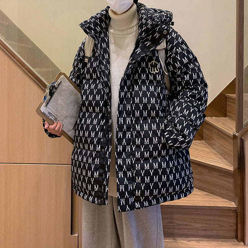 2025新款青少年大码港风休闲宽松连帽加厚羽绒服上衣男YR2186P145,男装羽绒服,电商B226-2（原B217-2）
