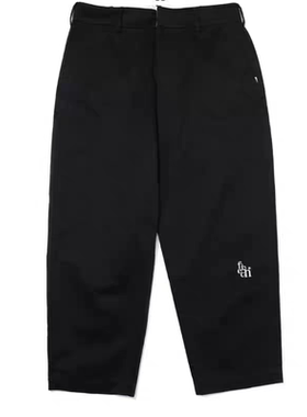 韩国设计师fetch23春季新款刺绣宽松直筒休闲裤