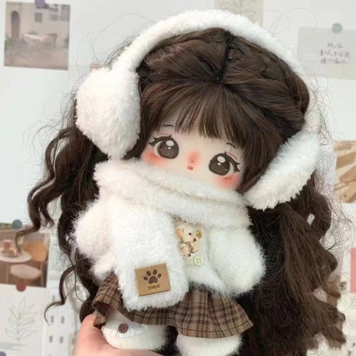 棉花娃娃女20cm正版长发棉娃便宜又好看送女孩子闺蜜新年生日礼物