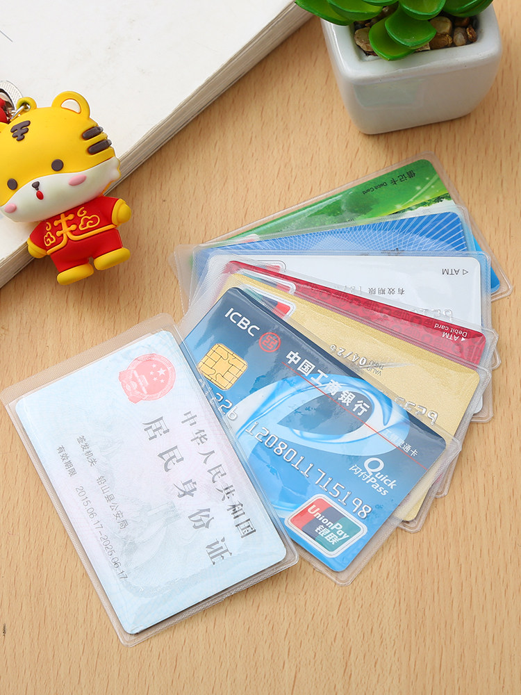 투명 반투명 자기장 방지 ID 카드 소지자 은행 카드 소지자 신분증 보호 커버 회원 카드 사회 보장 카드 ID 카드 소지자