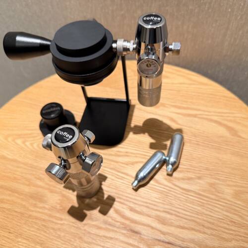 便携式C2O气弹意式咖啡机 户外露营手动高压萃取 58mm粉碗