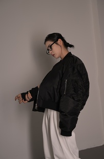 UNDEFINED 外套 GIRL原创设计MA1飞行员夹克羽绒服棒球服男女同款