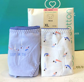 透气包臀纯棉内裤 精梳棉女士针织三角内裤 专柜正品 中腰全棉时代