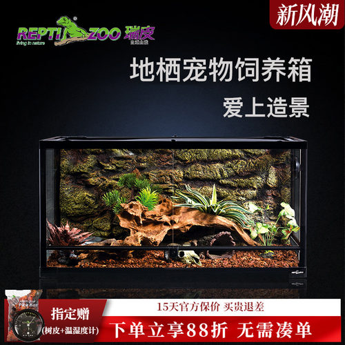 REPTIZOO瑞皮爬宠饲养箱鬃狮蜥蜴