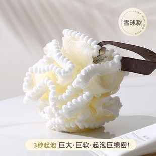 沐浴球超柔软浴花泡泡洗澡球不散高档淋浴球女搓澡两用大号搓背球