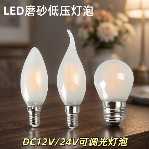 24v爱迪生磨砂灯泡E2712VLED球泡