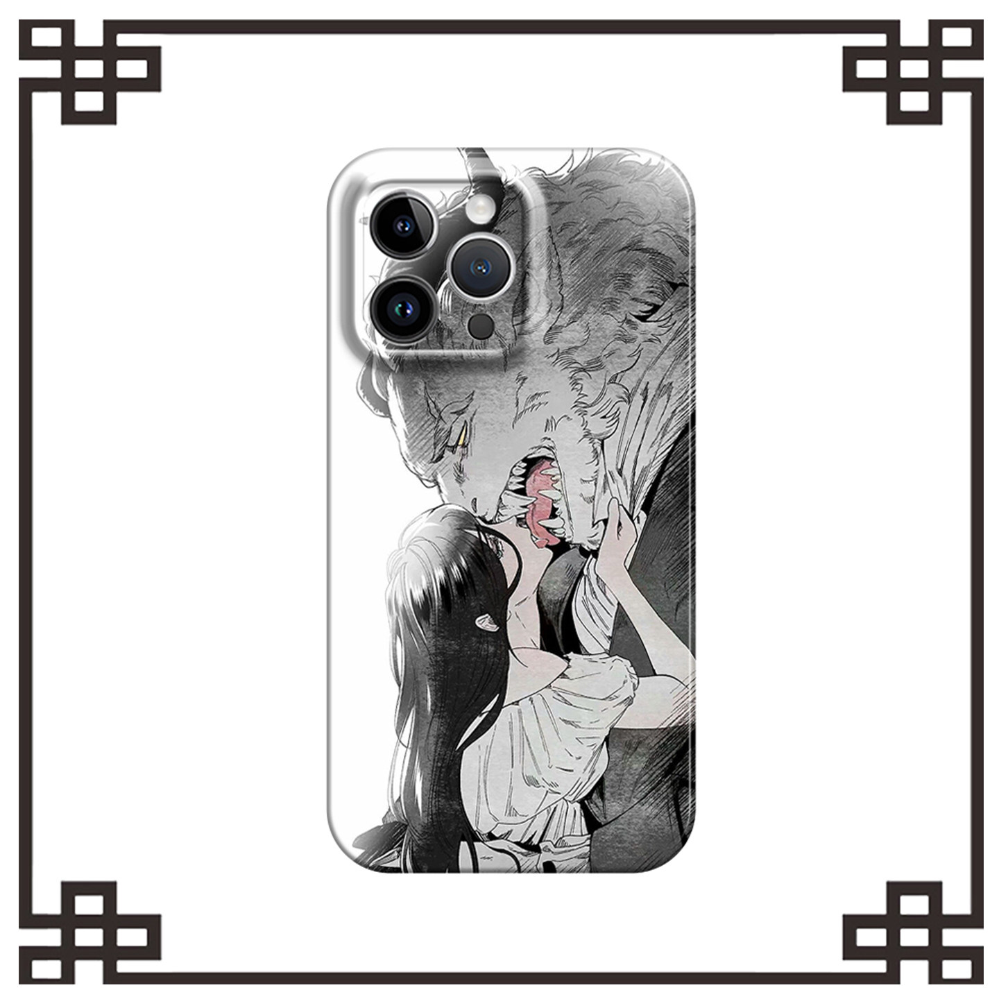 素描美女与野兽适用iphone17promax菲林手机壳苹果16华为p80nova13荣耀200vivos20软小米15