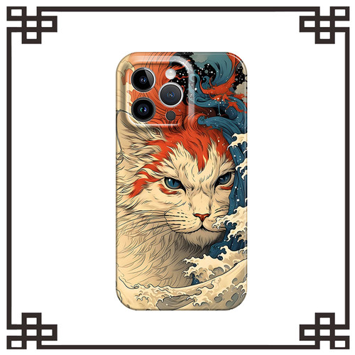 超酷大猫咪适用iphone17promax菲林手机壳苹果16华为p70畅享60vivos18iqoo12软红米k80note14小米15一加13T硬