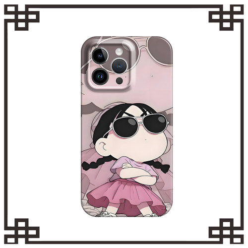 超酷眼镜少女适用iphone17promax菲林手机壳苹果16华为p70nova9vivos18软红米k80nova14小米15pro全包一加13T