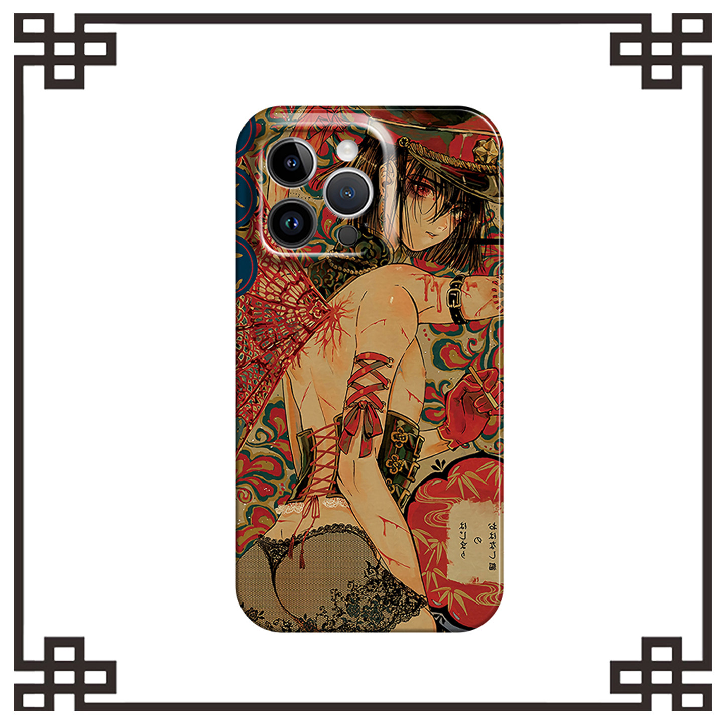 阴阳师复古少女适用iphone16promax菲林手机壳15苹果17华为p80mate60荣耀400vivos30s19s18软红米k70note14硬