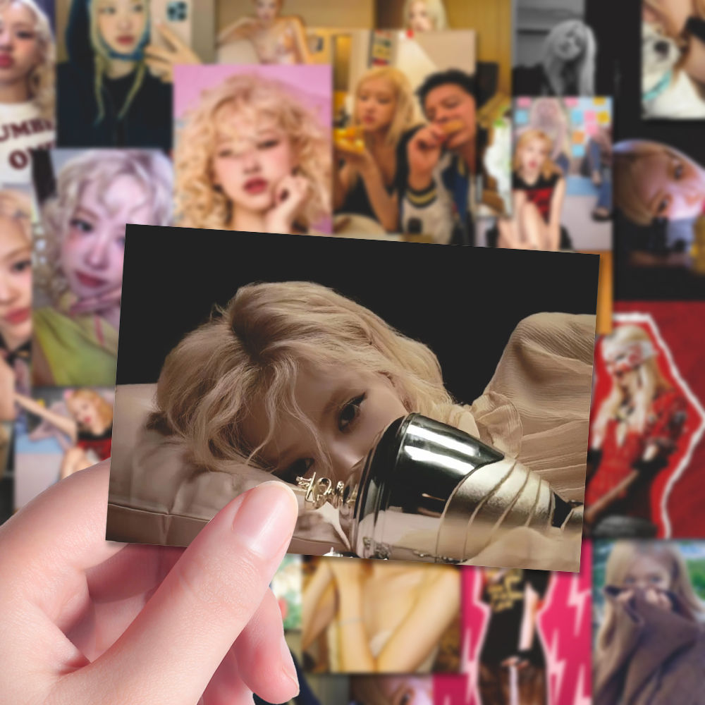 128张rose朴彩英贴纸韩团blackpink周边diy装饰手机手账防水贴画