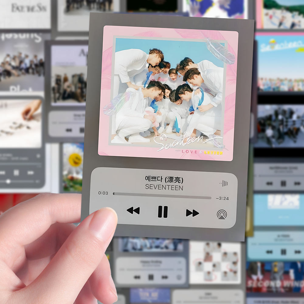 108张svt歌单封面贴纸韩系男团koop周边diy手机壳iPad贴画防水