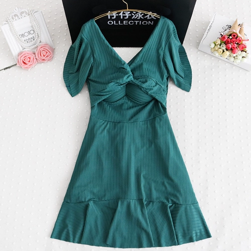 Большой купальный купальник самка 200 кот консервативно консервативно -консервативная, тонкая, тонкая, горячая пружина, горячая пружина, мм, мясо с коротким рукавом висящей шею новая