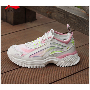 潮流运动休闲鞋 走秀款 时尚 老爹鞋 李宁春夏新款 AGLP108 女跑步鞋