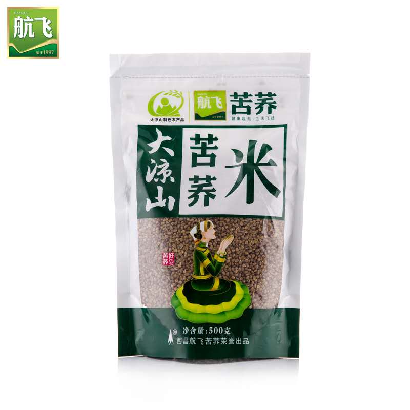 大凉山特色农产品航飞苦荞米500克五谷杂粮胚芽粗粮米荞麦仁