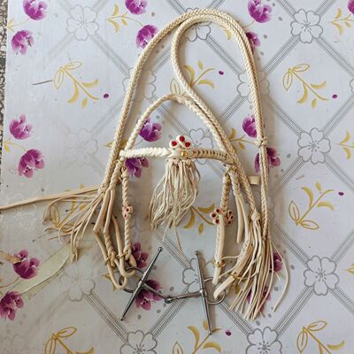 纯牛皮骑马嚼子笼头  马嚼子  骑马水勒缰绳 马具马术用品