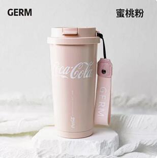 GERM可口可乐保温杯咖啡杯女高颜值不锈钢车载水杯男便携随行杯子