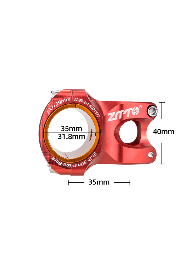 ZTTO 산악 자전거 다채로운 중공 내리막 줄기 31.8|35*50MM 자전거 CNC 초경량 짧은 라이저